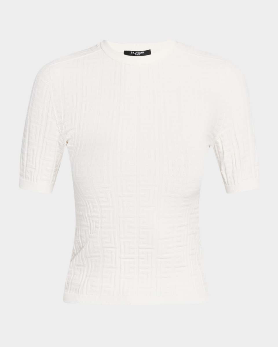 Monogram Knit Top